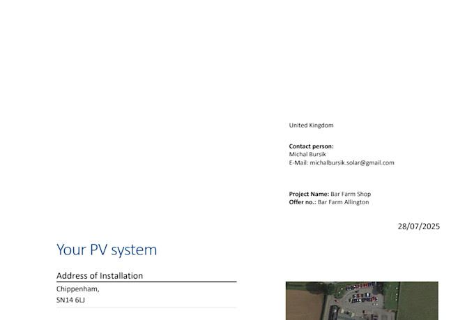 design a solar pv system using pv sol premium